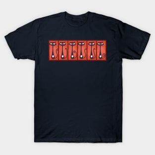 Red Tiki Cats! T-Shirt